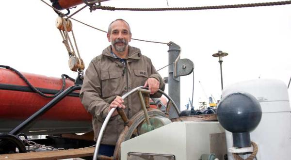 Wolf Wichmann bei Schiffstour Beluga 2 durch Russland im April 2010