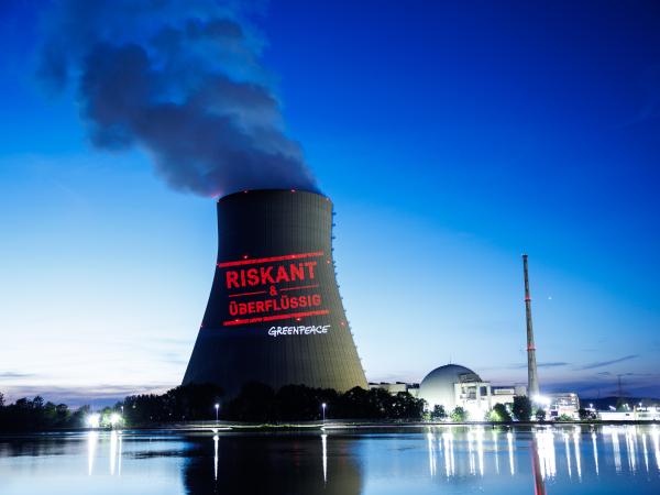 Ausstieg Projektion am AKW Isar 2