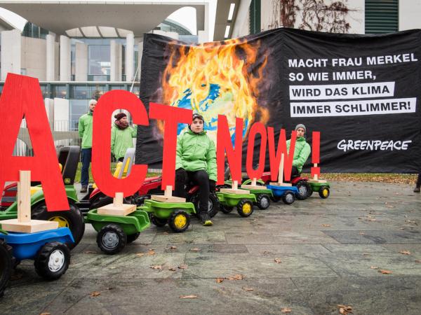 Protest for Change in Agricultural Policy for Climate in Berlin