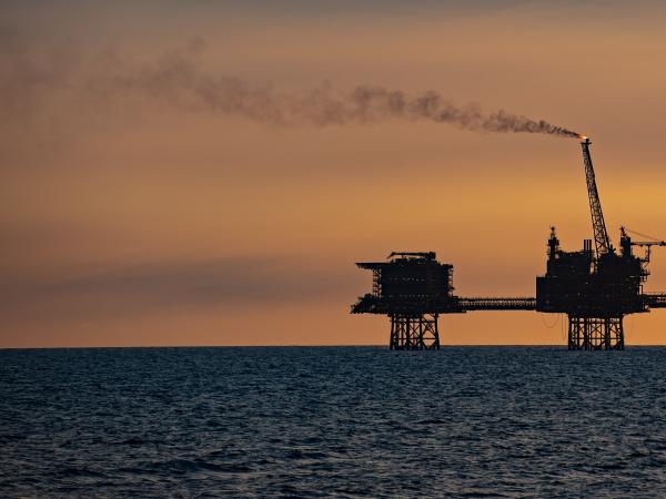 Die Gasplattform Culzean vom Ölkonzern total in der Nordsee. 