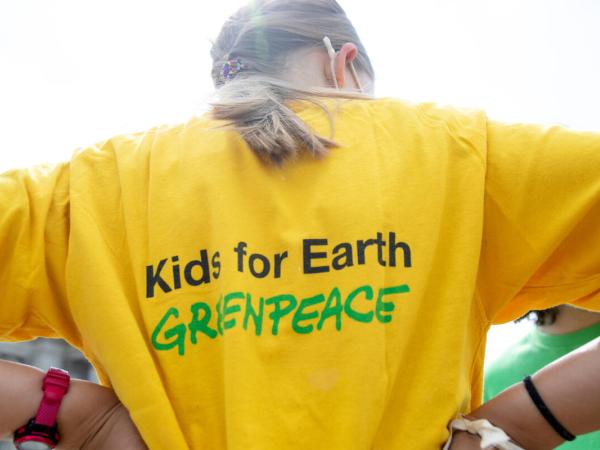 Greenpeace Kids Aktion "Vote4me!" in Berlin (Juli 2021)