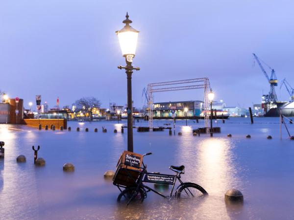 Flood at Hamburg Harbour