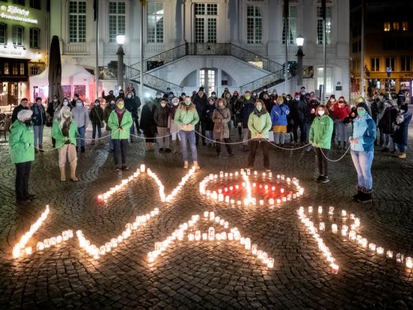 Vigil in Bonn for Peace in Ukraine