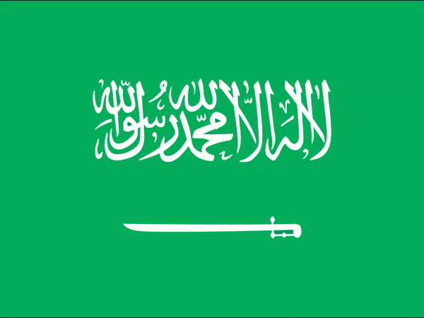 Die saudi-arabische Flagge