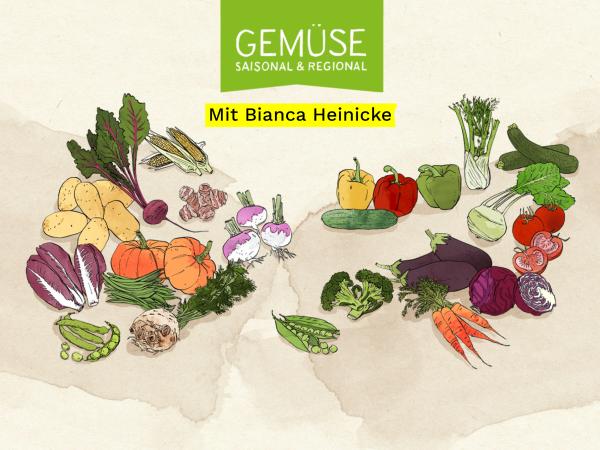 Gemüse der Saison Illustration