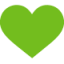 Grünes Herz-Icon
