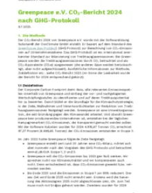 Greenpeace e.V. CO2-Bericht 2024  nach GHG-Protokoll 