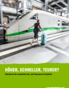 Höher, schneller, teurer: Ticketpreise für europäische Zug- und Flugrouten im Vergleich