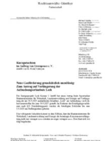 Kurzgutachten Verlängerung Aufsuchungserlaubnis