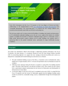 Hintergrundpapier zum Projekt in Trostjanez