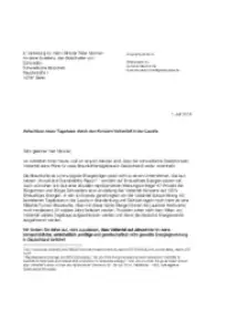 Offener Brief an den schwedischen Botschafter in Berlin