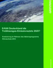 Studie: Erfüllt Deutschland die Treibhausgas-Emissionsziele 2020?