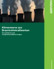 Klimareserve aus Braunkohlekraftwerken