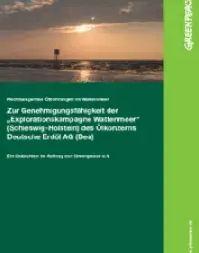 Rechtsexpertise Ölbohrungen im Wattenmeer