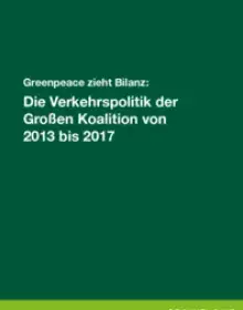 Bilanz: Verkehrspolitik der Großen Koalition (2013-2017)