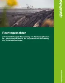 Rechtsgutachten Sicherheitsleistungen Lausitz