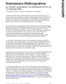 Greenpeace-Stellungnahme zur Geldpolitik der Bundesbank