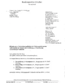 Unterlassungserklärung Mayer/Kaiser/Hipp an Volkswagen