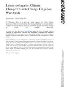 Factsheet: Climate Lawsuits Worldwide 
