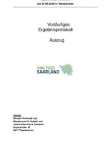 Agrarministerkonferenz am 25.09.2020 in Weiskirchen