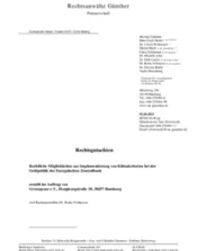 Rechtsgutachten zur Implementierung von Klimakriterien bei der Geldpolitik