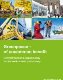 Warum Greenpeace gemeinnützig ist – Flyer (engl.)