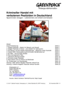 Krimineller Handel mit verbotenen Pestiziden in Deutschland