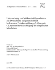 Studie Fettsäuren in Milch