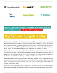 Mythen der Biosprit–Lobby – Faktencheck