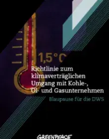 Richtlinie zum klimaverträglichen Umgang mit Kohle-, Öl- und Gasunternehmen – Blaupause für die DWS