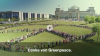 Vorschaubild mit riesigem Peace-Zeichen aus Menschen vor dem Bundestag